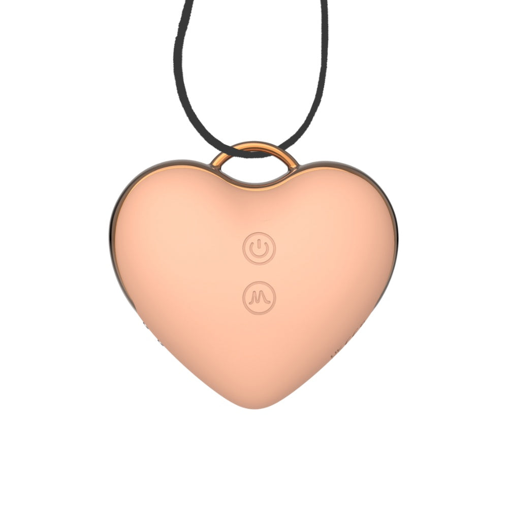 Love Heart Necklace Clitoral Stimulator Sucking Vibrator WECS-56