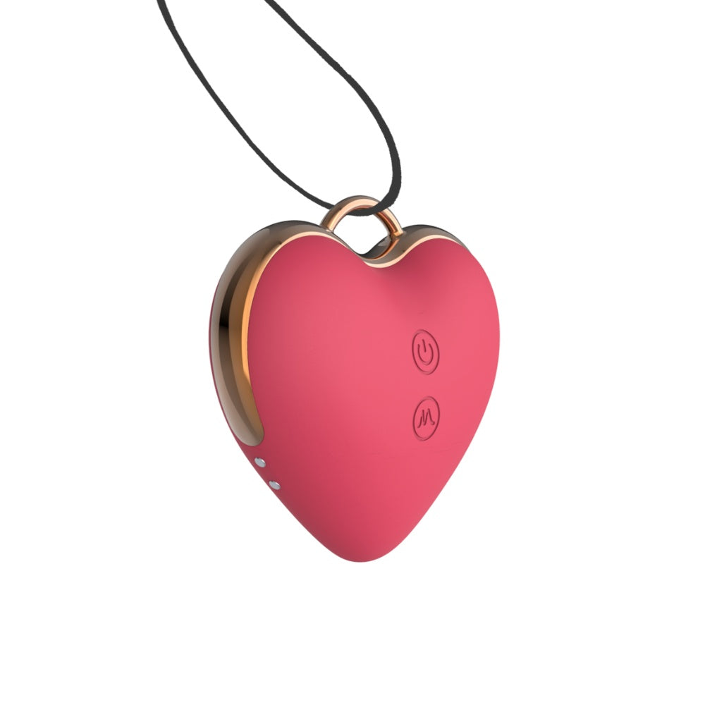 Love Heart Necklace Clitoral Stimulator Sucking Vibrator WECS-56