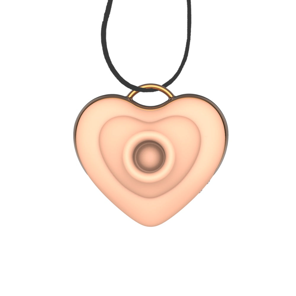 Love Heart Necklace Clitoral Stimulator Sucking Vibrator WECS-56