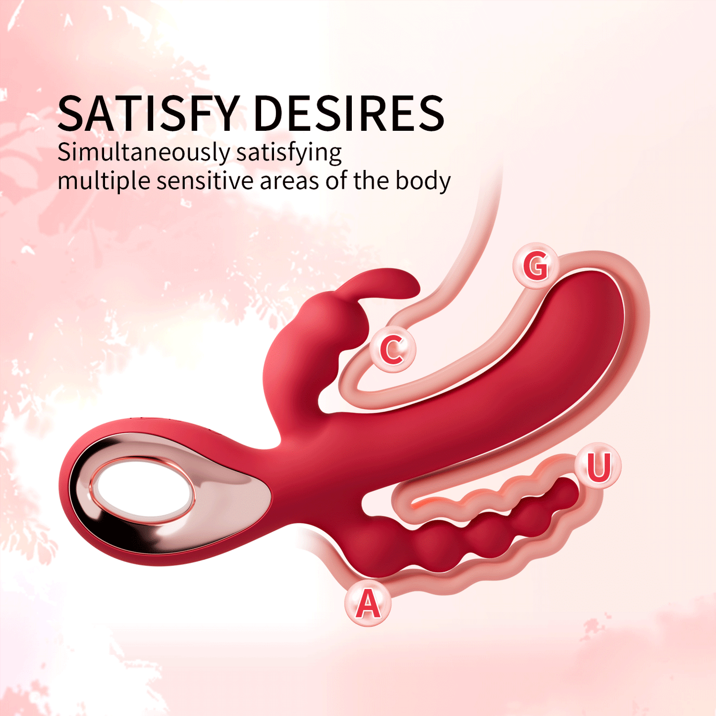 Vagina Gspot Rabbit Vibrator Bead Anal Plug WEWV-39