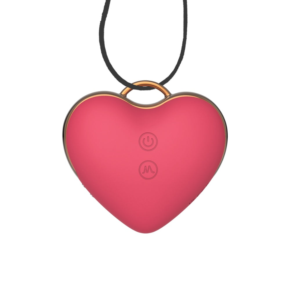 Love Heart Necklace Clitoral Stimulator Sucking Vibrator WECS-56