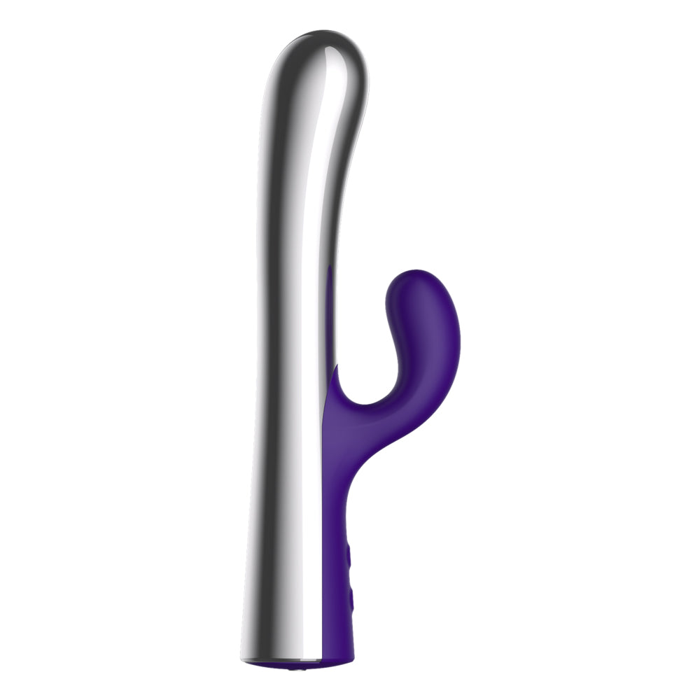 Cold Sensation Dual Vibration Motor Rabbit Dildo Vibrator WEWV-63