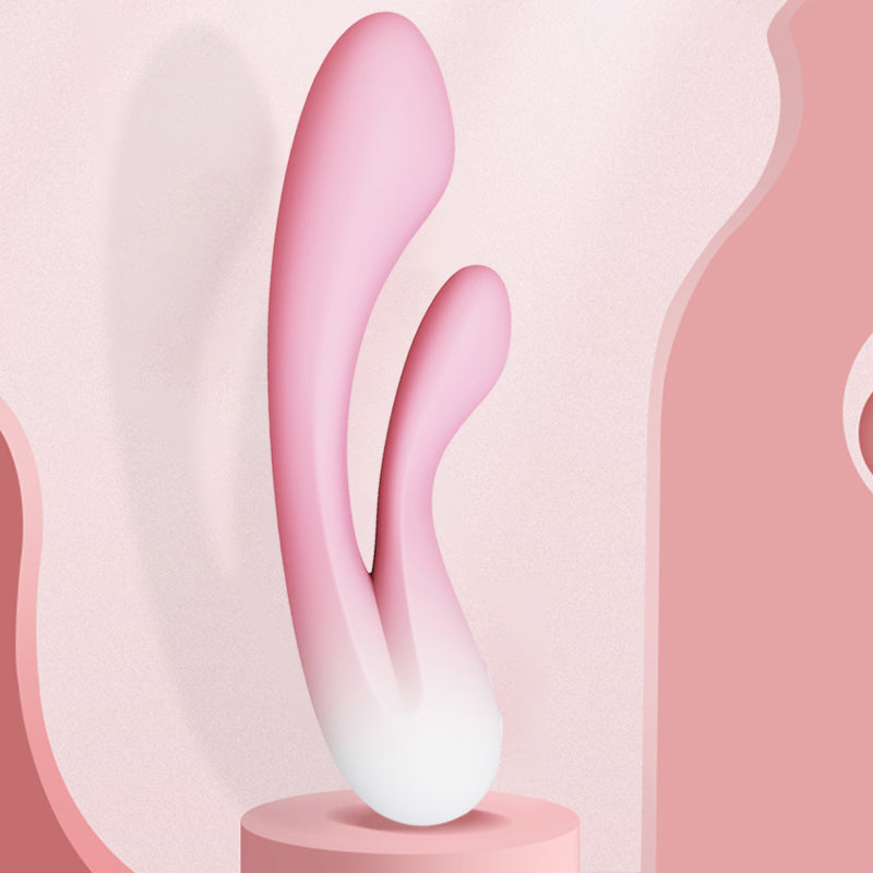 Flexible Bending Soft SIlicone Rabbit VIbrator Gspot Sex Toy WEWV-55