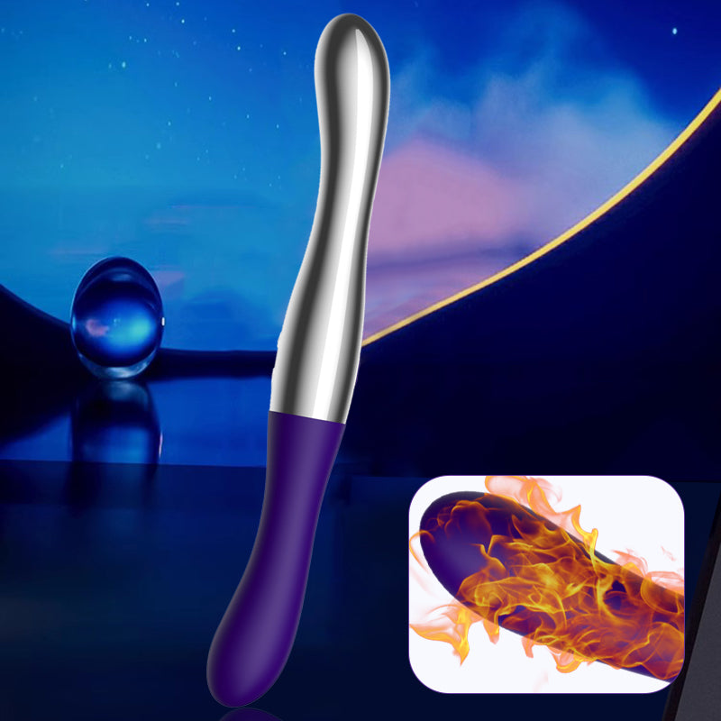 Cold Sensation Dual Vibration Head Women Vibrator For Lesbians Couples WEWV-62