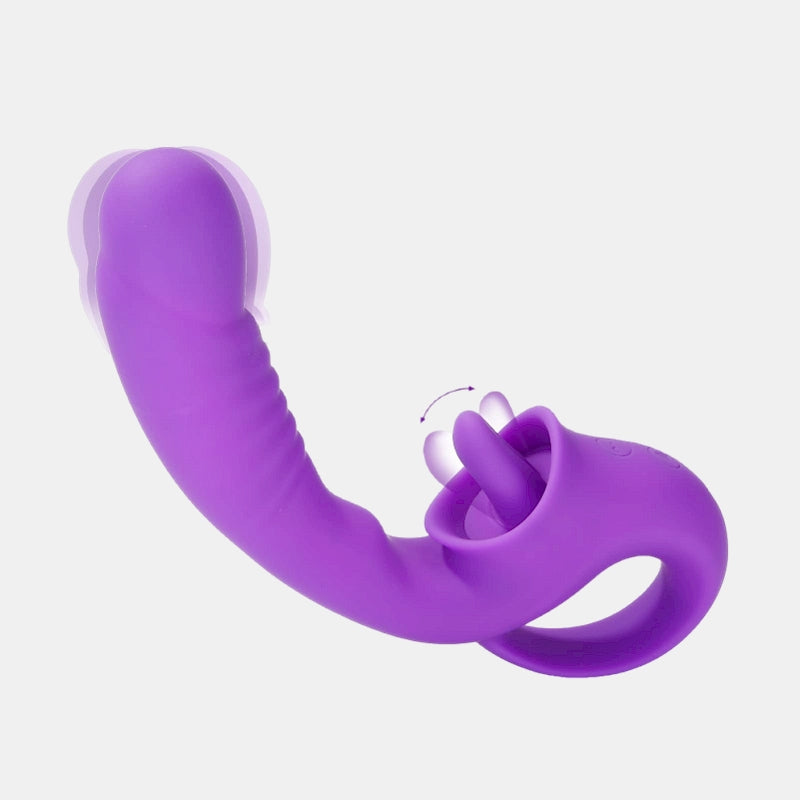 2 in 1 Dildo Vibrator Clitoralis Stimulator WEWV-23