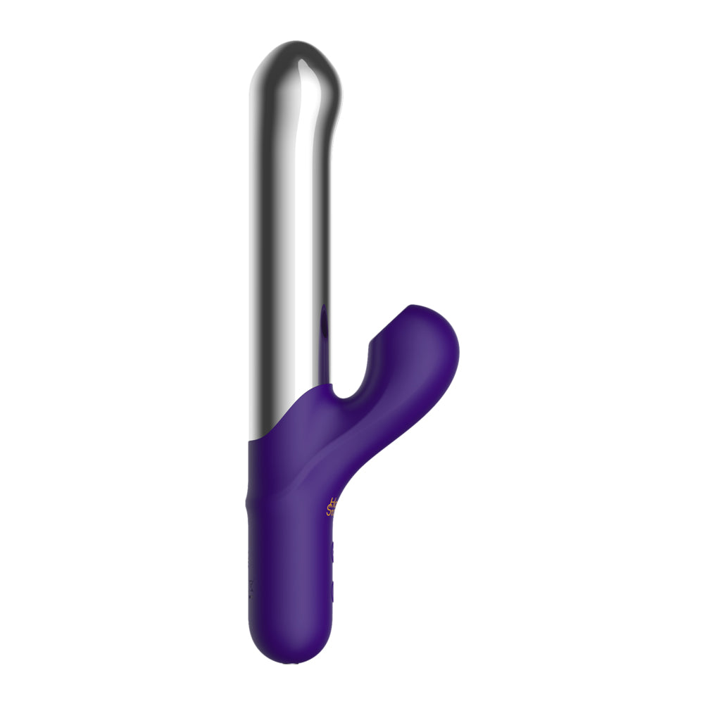 Cold Sensation Aluminum Alloy Sucking Gspot Rabbit Vibrator WEWV-60