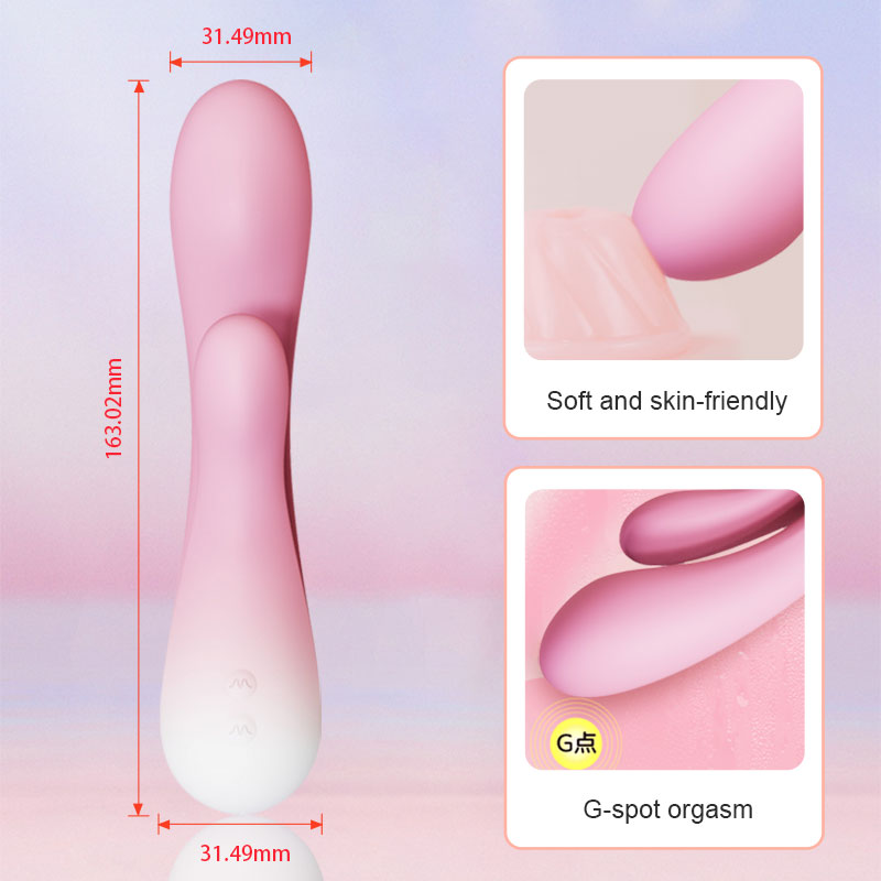 Flexible Bending Soft SIlicone Rabbit VIbrator Gspot Sex Toy WEWV-55