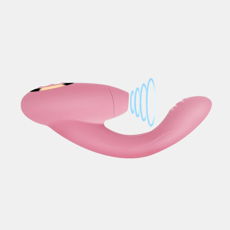 Pleasure Air Suction Clitoris G-spot Orgasm Vibrator WECS-30