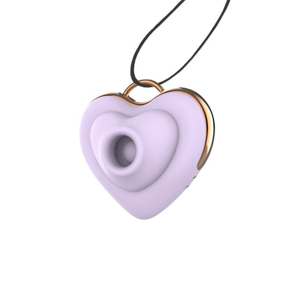 Love Heart Necklace Clitoral Stimulator Sucking Vibrator WECS-56