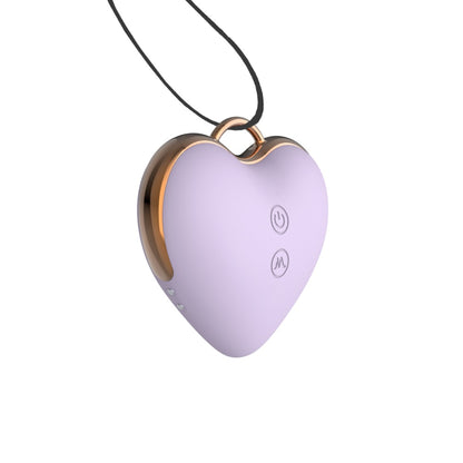 Love Heart Necklace Clitoral Stimulator Sucking Vibrator WECS-56