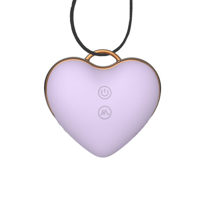 Love Heart Necklace Clitoral Stimulator Sucking Vibrator WECS-56