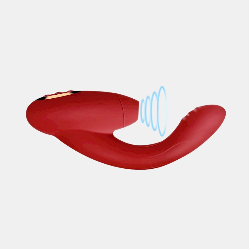 Pleasure Air Suction Clitoris G-spot Orgasm Vibrator WECS-30