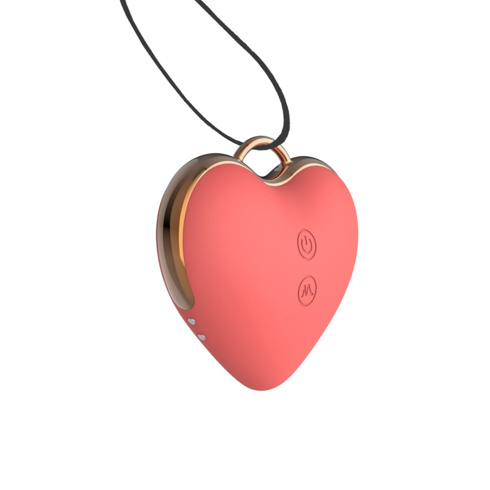 Love Heart Necklace Clitoral Stimulator Sucking Vibrator WECS-56