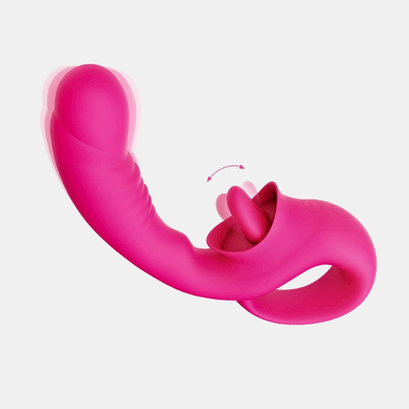 2 in 1 Dildo Vibrator Clitoralis Stimulator WEWV-23