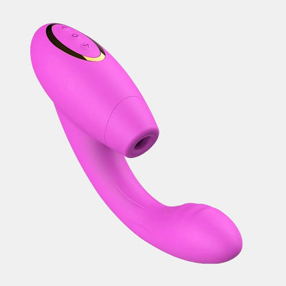 Pleasure Air Suction Clitoris G-spot Orgasm Vibrator WECS-30