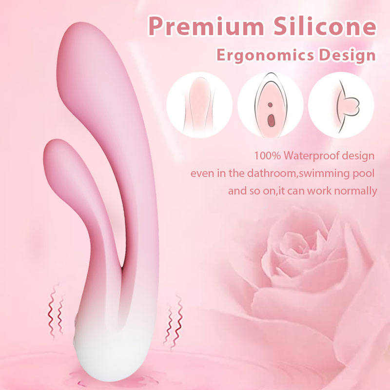 Flexible Bending Soft SIlicone Rabbit VIbrator Gspot Sex Toy WEWV-55