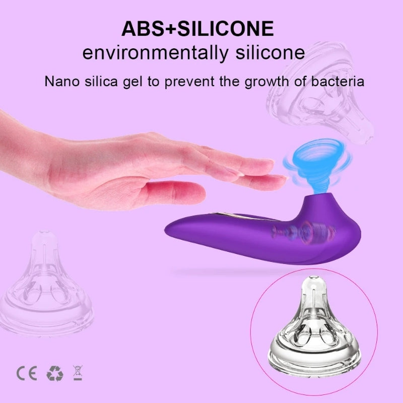 Powerful Suction Nipple Clitoral Stimulation Vibrator WECS-22